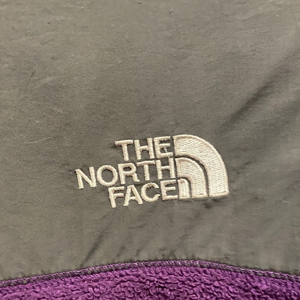 Girls The North Face Purple and Gray Fleece Jacket size large - Picture 10 of 12
